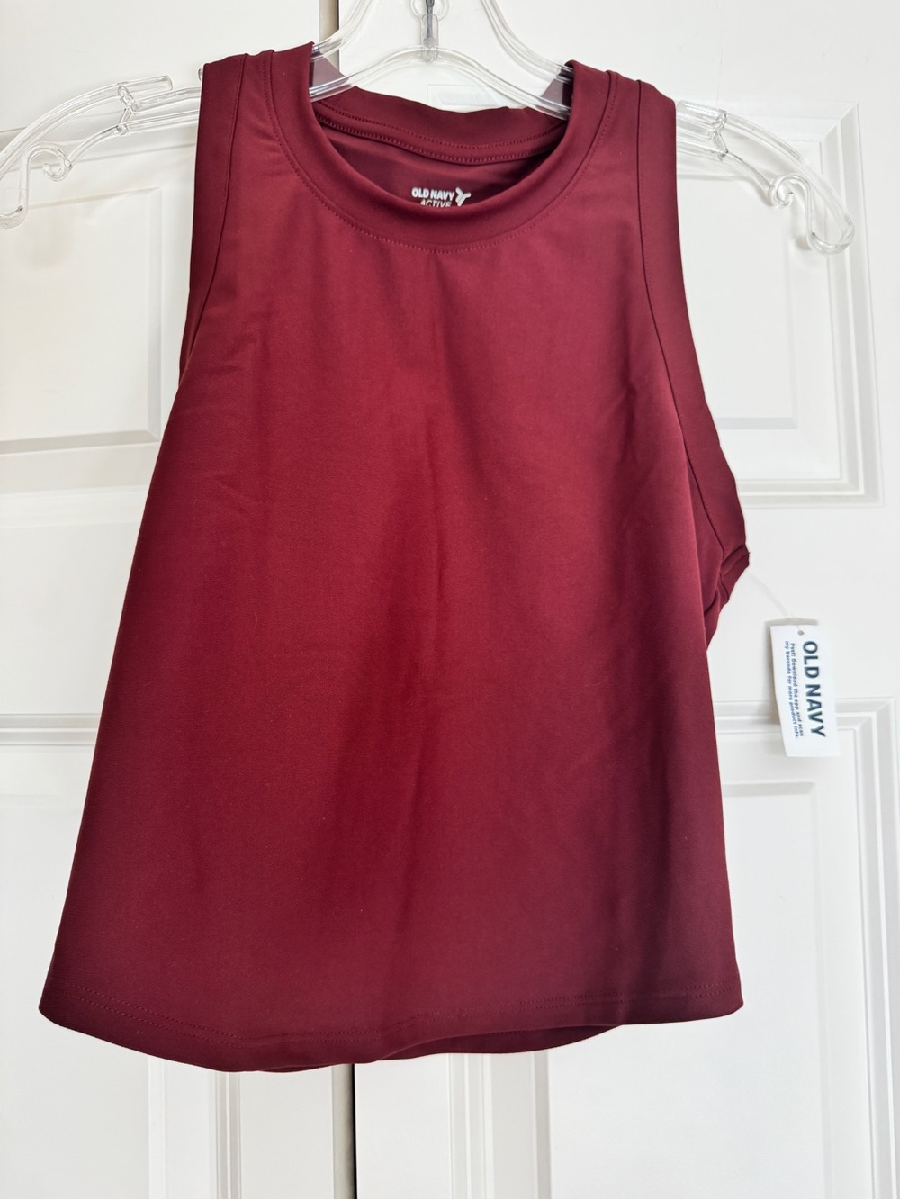 Old Navy Powersoft Burgundy Red Tank Top XS NWT